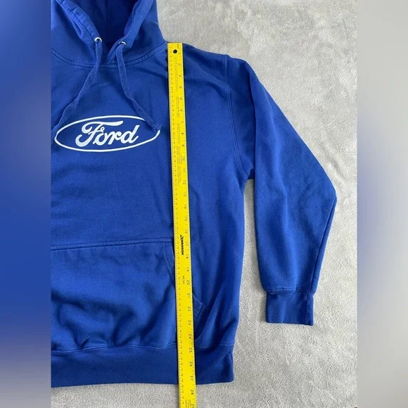 Ford Logo Men's Blue Hoodie Sweater Large - Picture 7 of 9